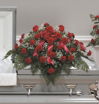 Grandest Love Carnation Casket Spray